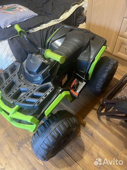 Детский квадроцикл Grizzly ATV 4WD Green/Black 12V