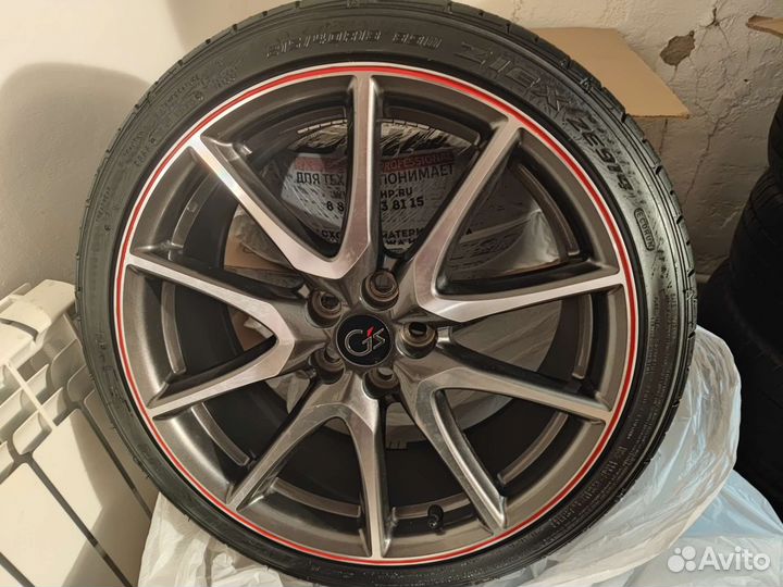 Литье диски Toyota Gs R18 с резиной Falken