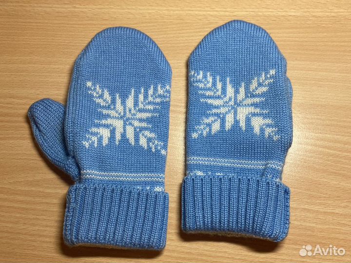 Шапка, шарф, варежки из шерсти, Gulliver