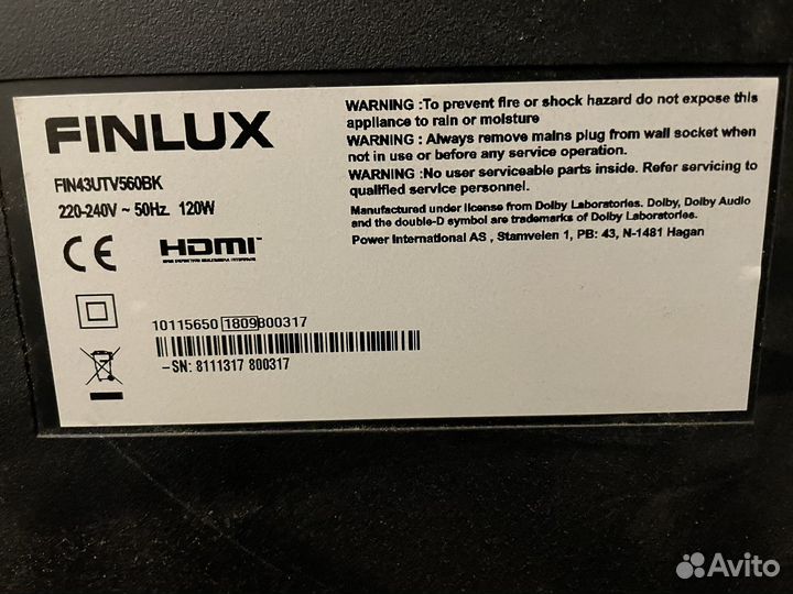 Finlux на запчасти