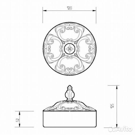 Баночка Migliore Elisabetta 17057 золото