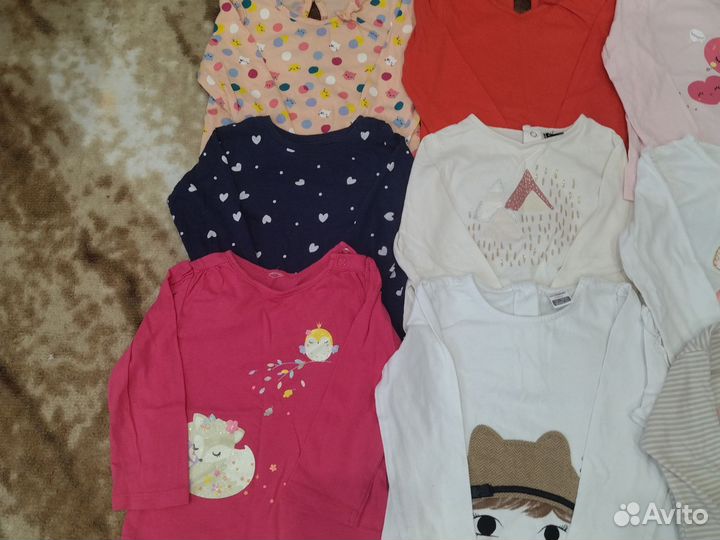 Вещи пакетом для девочки 74-86