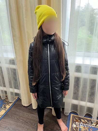 Пальто для девочки 128 весна осень