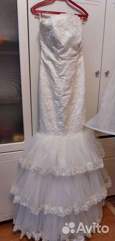 Свадебное платье 42 44 рыбка объявление продам