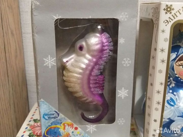 Современные ёлочные игрушки стекло