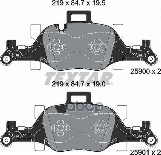 Колодки тормозные дисковые BMW 7 (G11, G12) 14