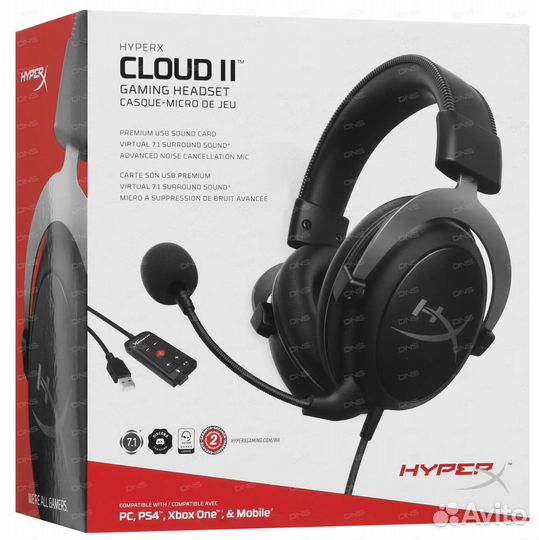 Наушники Hyperx cloud 2