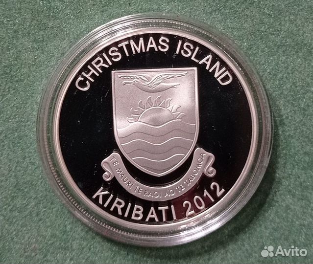 Монета Кирибати Рождество Тихая ночь Серебро