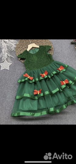 Платье 110+ободок