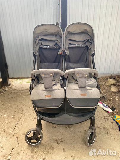 Прогулочная коляска для двойни бу