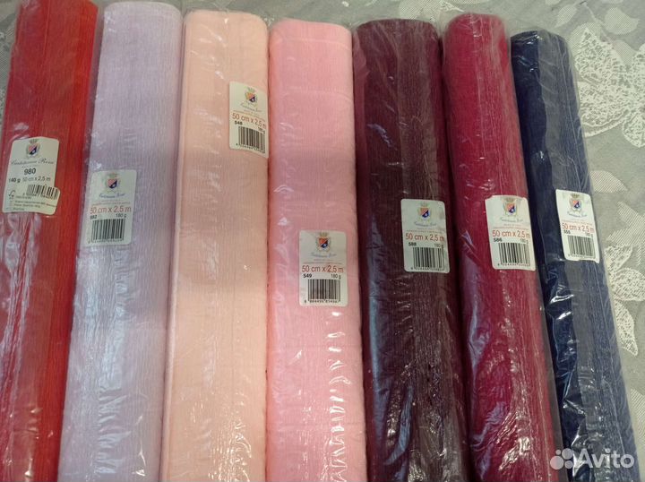 Гофрированная (креповая) бумага