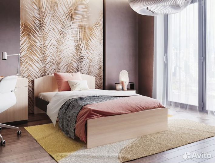 Кровать лдсп Венге/Дуб молочный