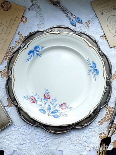 Тарелки Винтаж Фарфор (Дулево зик Гжель)