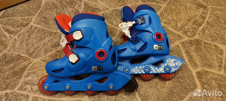 Роликовые коньки детские раздвижные