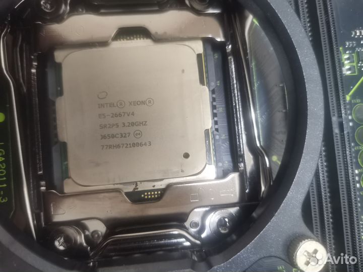 Процессор intel xeon E5 2667 v4 с мат. платой