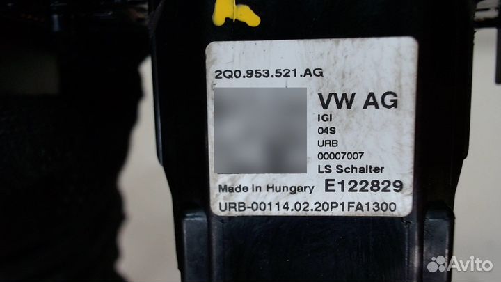 Переключатель поворотов и дворников Skoda Fabia, 2020