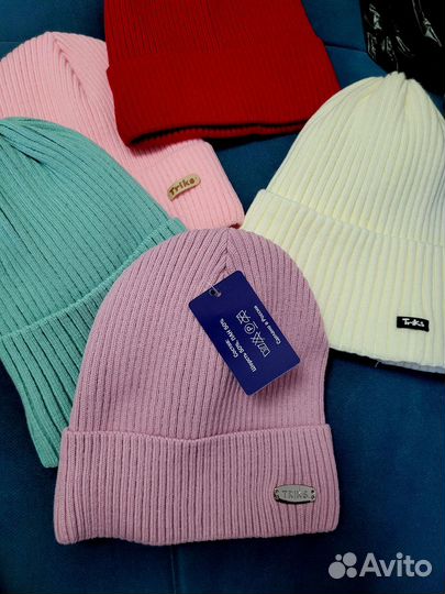 Шапка с отворотом и хб подкладой