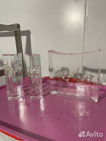 Лед для баров с цветами 15184 гр