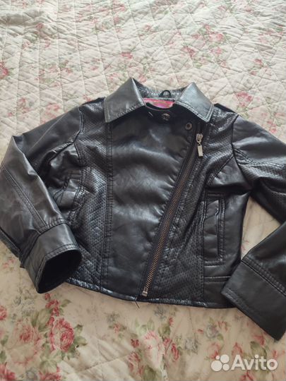 Куртка кожаная детская