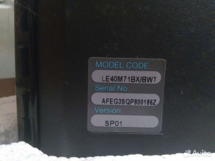 Телевизор samsung le40m71bx/BWT