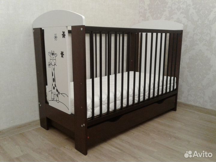 Кроватка детская с ящиком