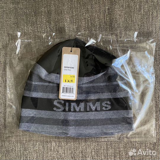 Simms Everyday Beanie Carbon Stripe