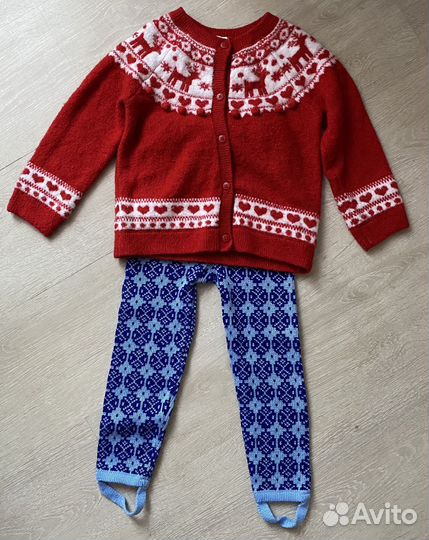 Рейтузы новые с кофтой 3/4 года
