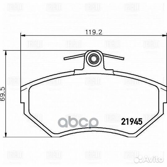 Колодки тормозные audi A4 94- диск. перед. PF4163