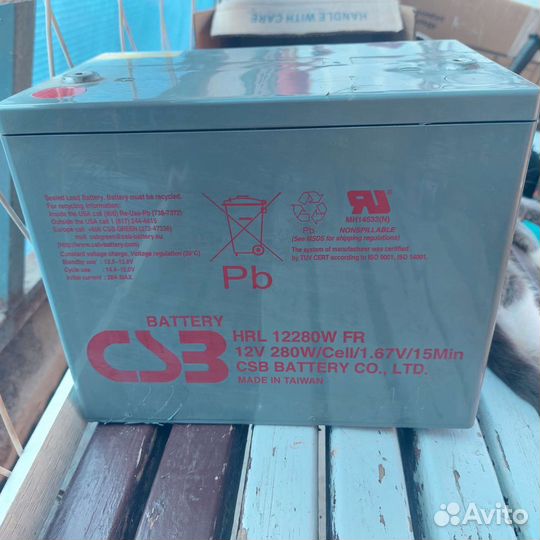 Аккумулятор CSB 12280w FR