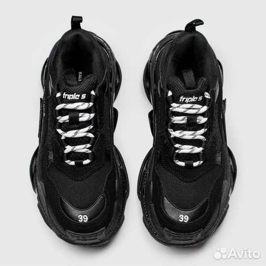 Женские Balenciaga Triple S Black