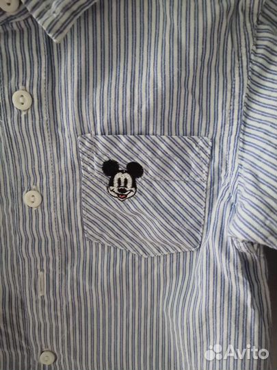 Рубашки брендовые малышу next h&m 68 80