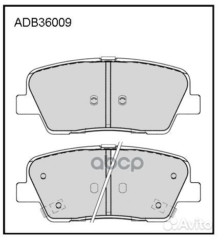 Колодки торм. задние hyundai santa fe kia sorento