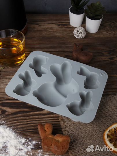 Оптом/Розница Силиконовая форма для выпеч - Зайка