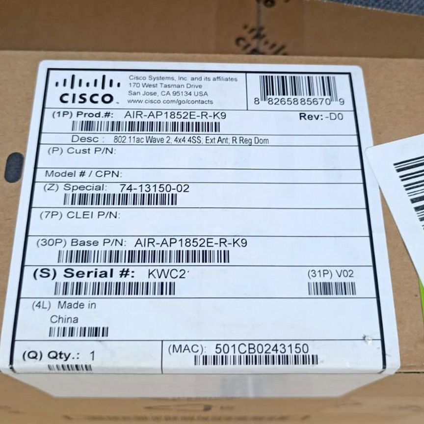 [AIR-AP1852E-R-K9] Точка Доступа (Россия) Air-Ap1852e-R-K9