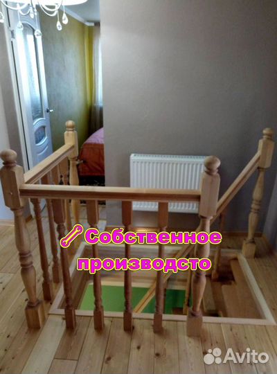 Деревянная лестница. В частные дома