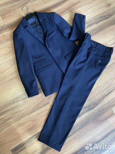Школьный костюм для мальчика 134 синий