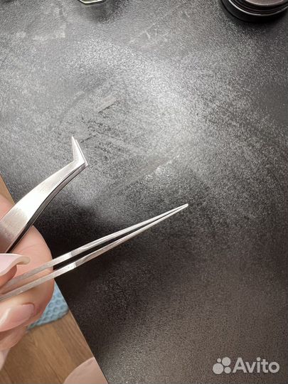 Пинцеты 2 шт для наращивания Silver Star