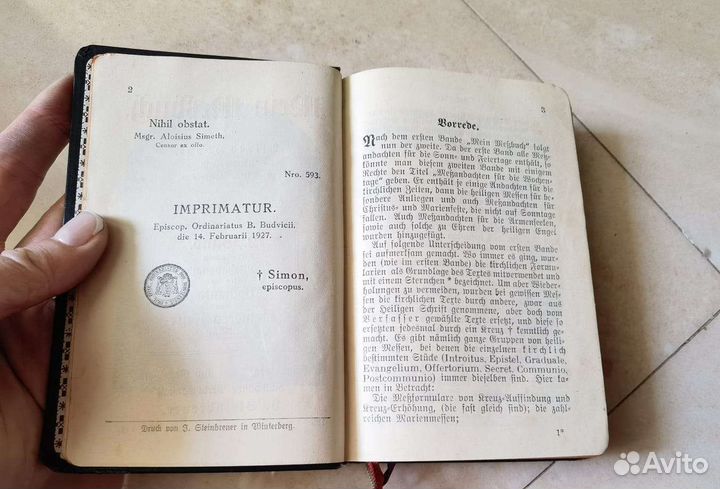 Продаю старинную книгу. 1927 г. На немецком языке