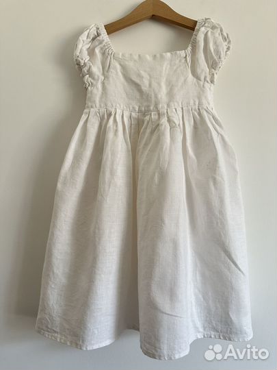 Платье льняное детское 110/116