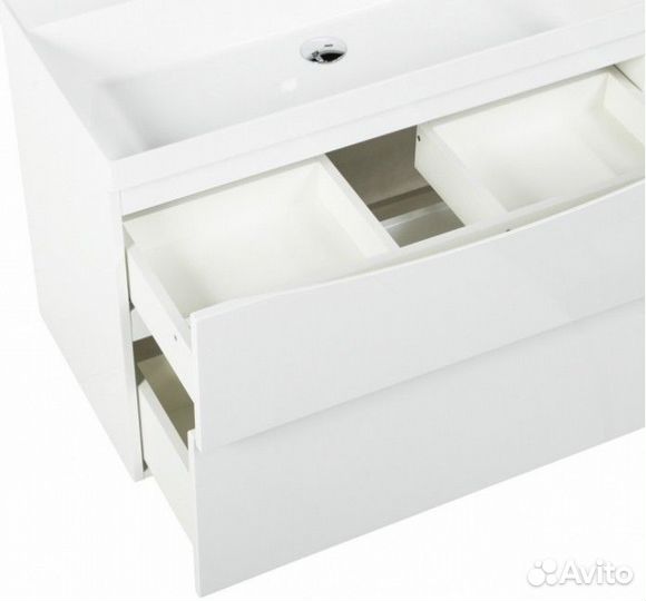 Мебель для ванной BelBagno Marino-H60 80-BB800/450-LV-MR-AST Bianco Lucido