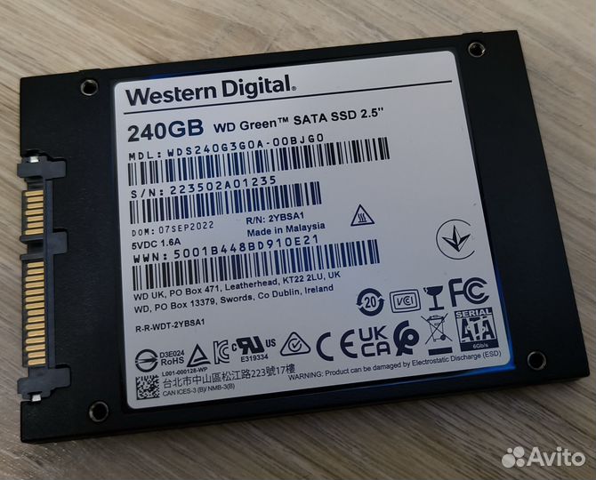 SSD WD Green 240Gb