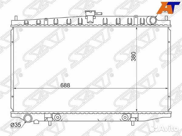 Радиатор nissan bluebird