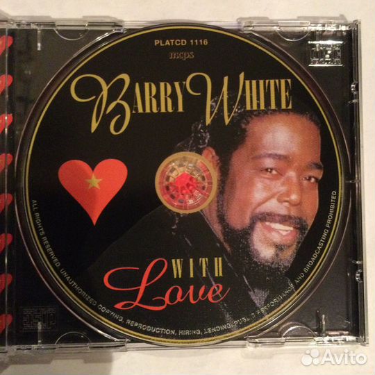 CD Barry White/ With Love,1998, Israel