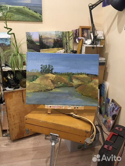 Пейзаж маслом на холсте