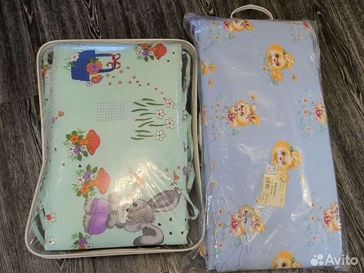 Комплект постельного белья и бортики