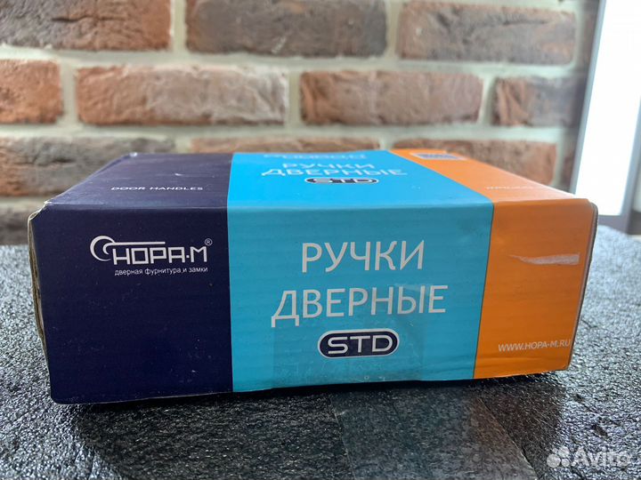 Ручки дверные на розетке Нора-М 105 А Al - Черный