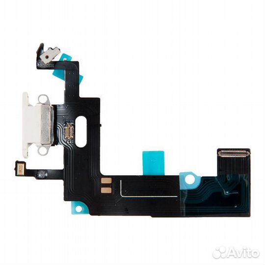 Шлейф с разъемом зарядки для Apple iPhone XR, белы