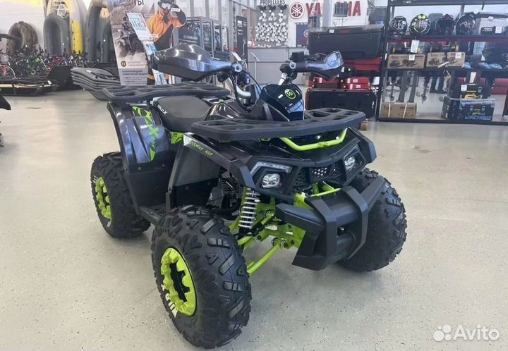 Квадроцикл Motoland 125 wild X черно-зелёный