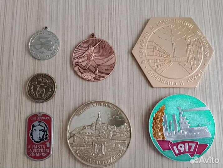 Жетоны. Медали настольные, наградные СССР