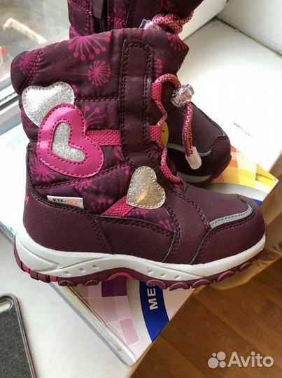 Сапоги, ботинки зимние для девочки Котофей